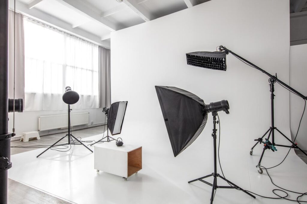 Estudio fotográfico vacio